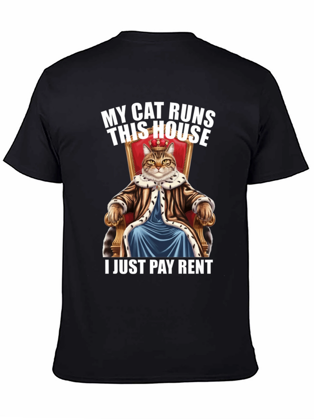 My Cat Runs This House Graphic Tee