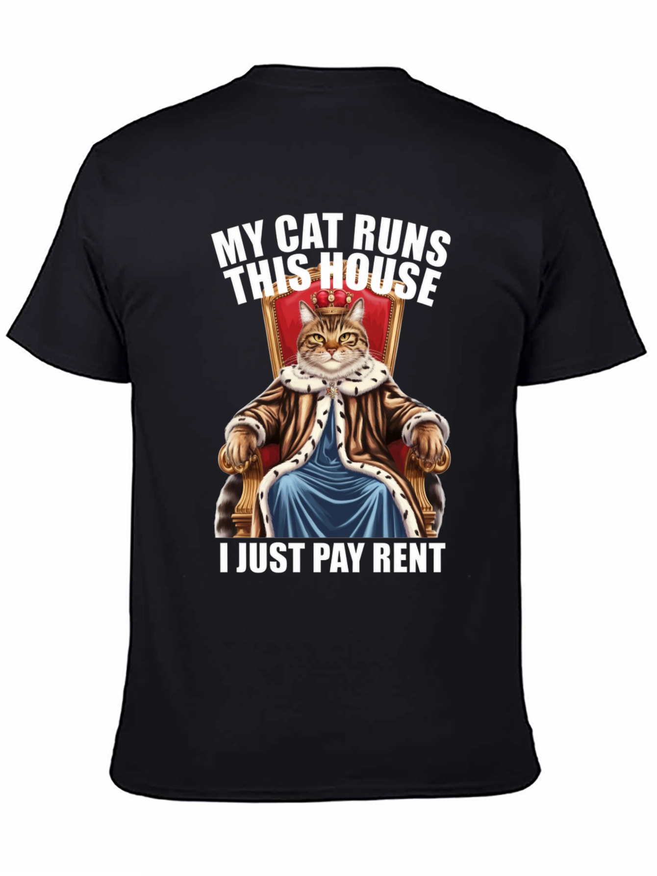 My Cat Runs This House Graphic Tee