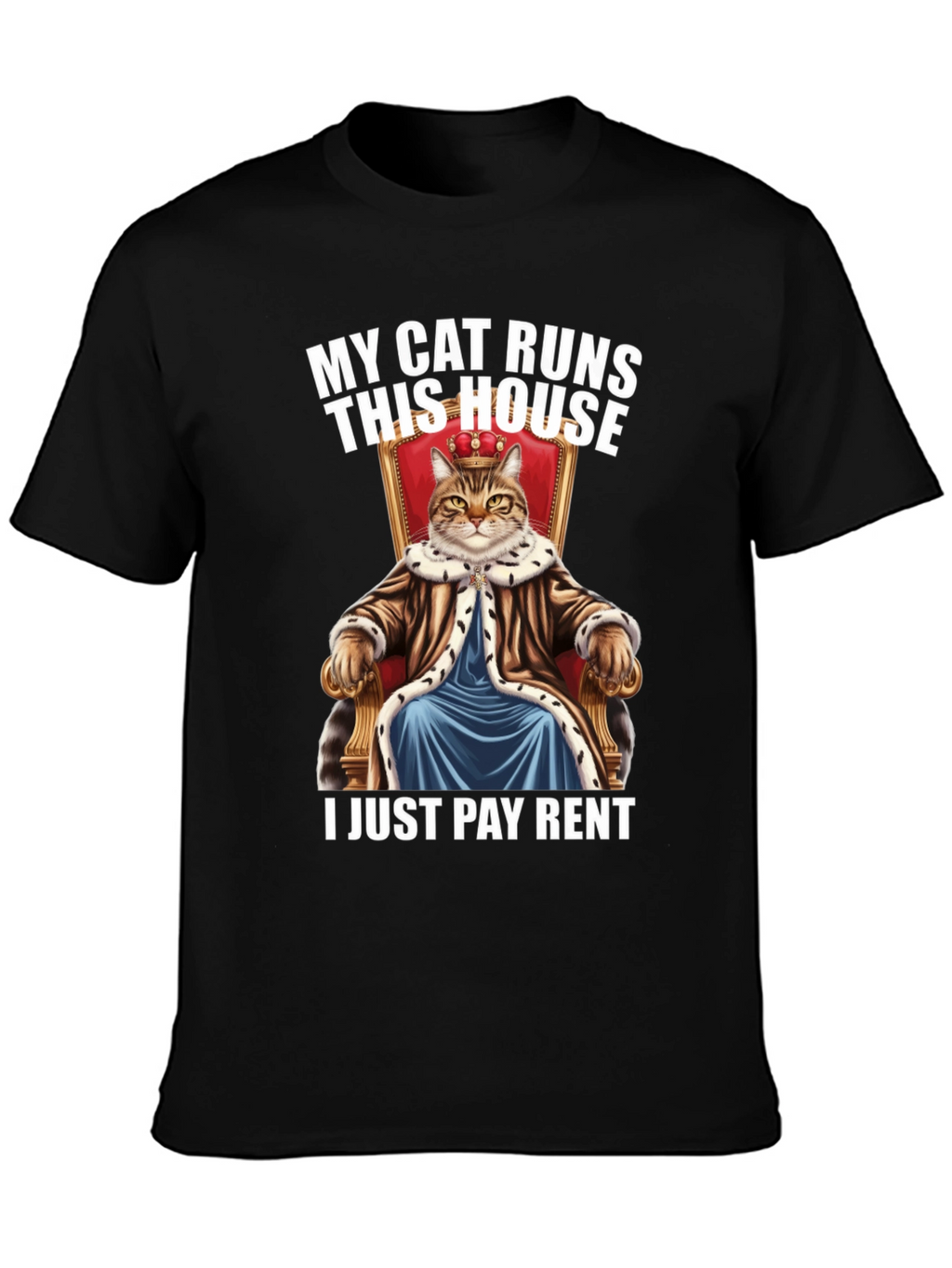 My Cat Runs This House Graphic Tee