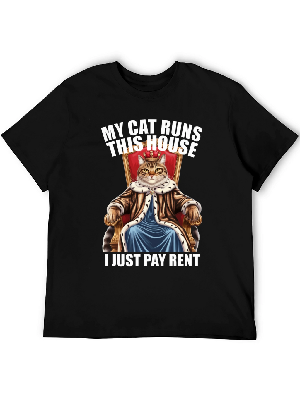 My Cat Runs This House Graphic Tee