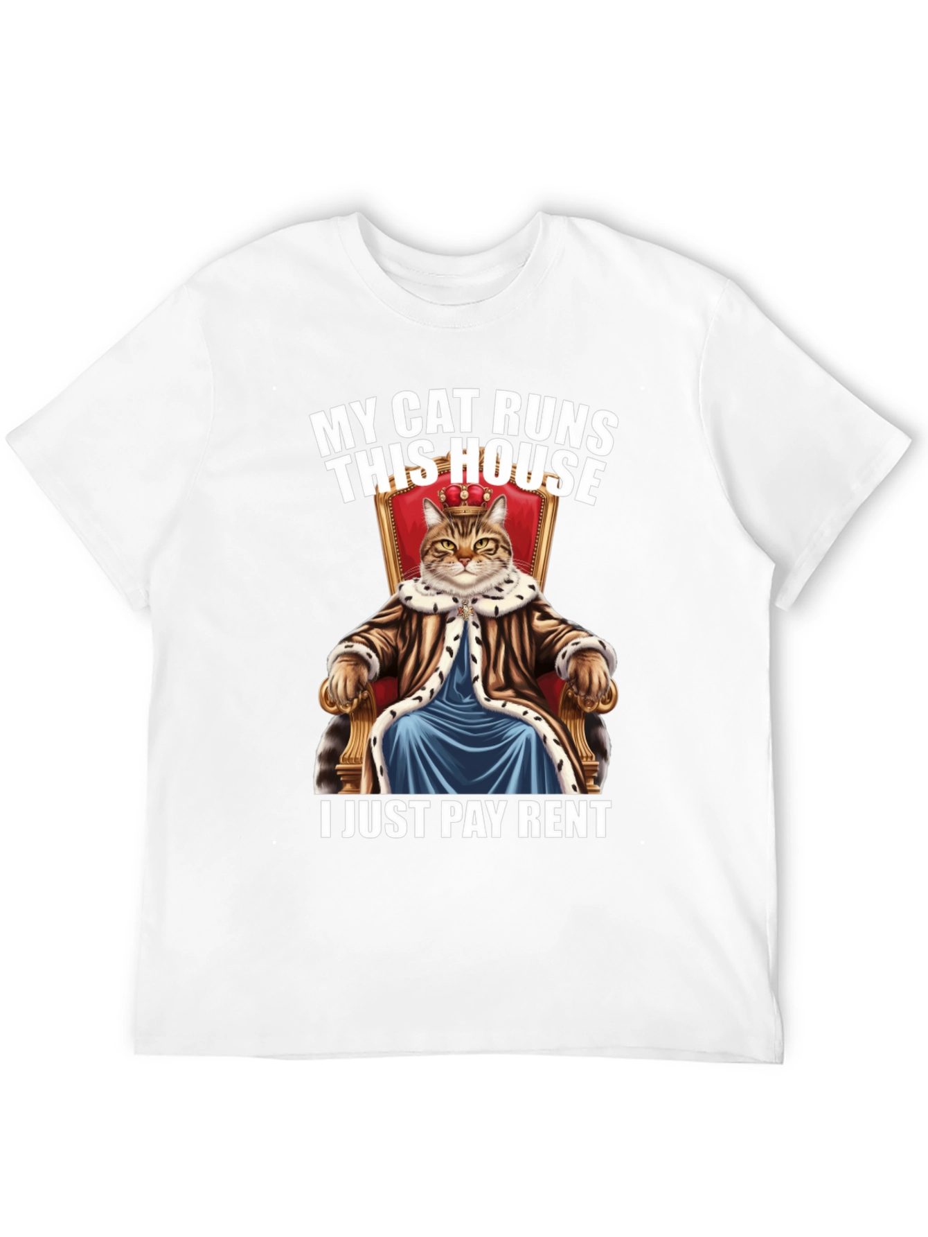 My Cat Runs This House Graphic Tee