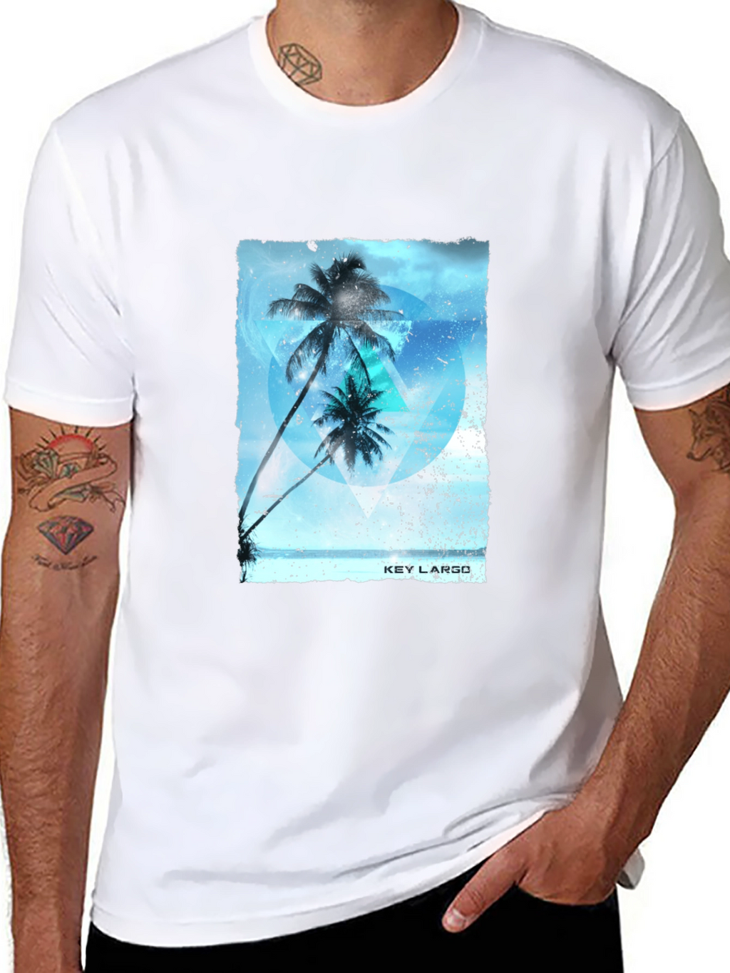 Key Largo Palms Graphic T-Shirt