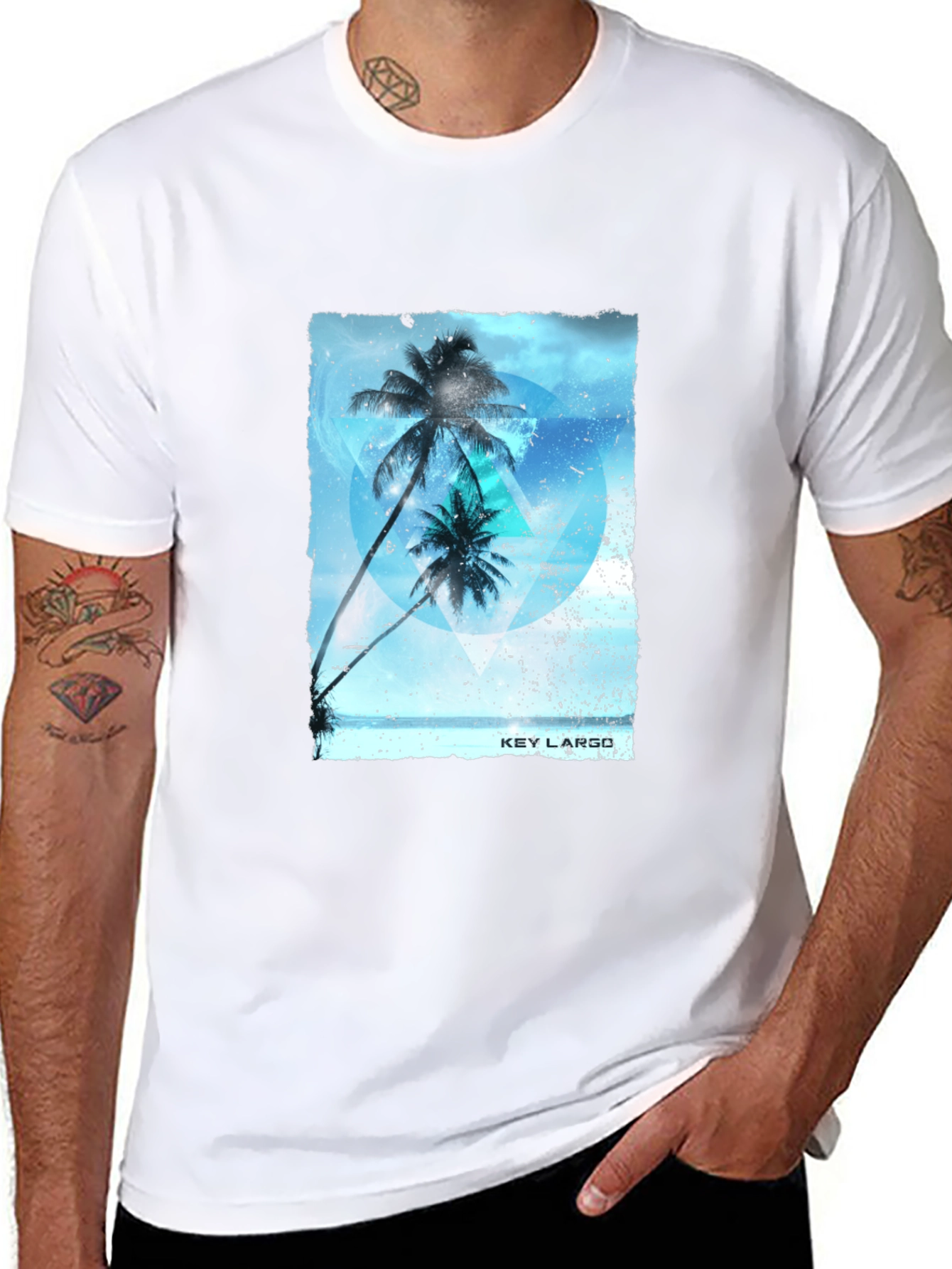 Key Largo Palms Graphic T-Shirt