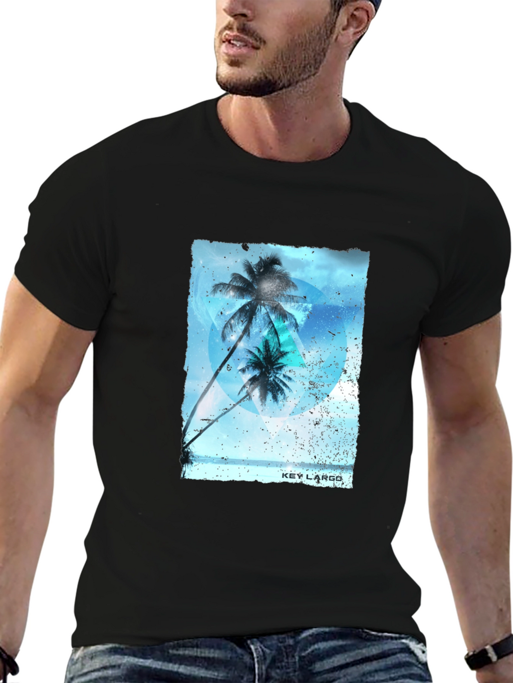 Key Largo Palms Graphic T-Shirt