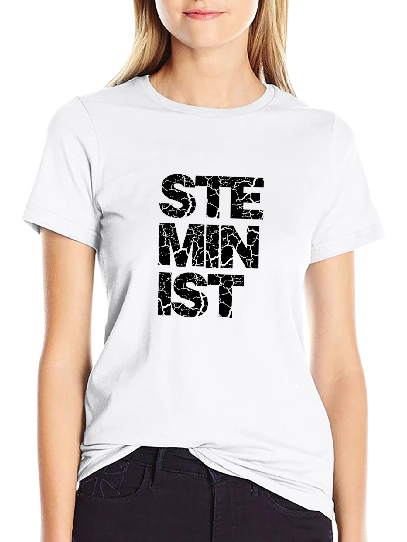 STEMinist Graphic Tee - Empowering Black T-Shirt