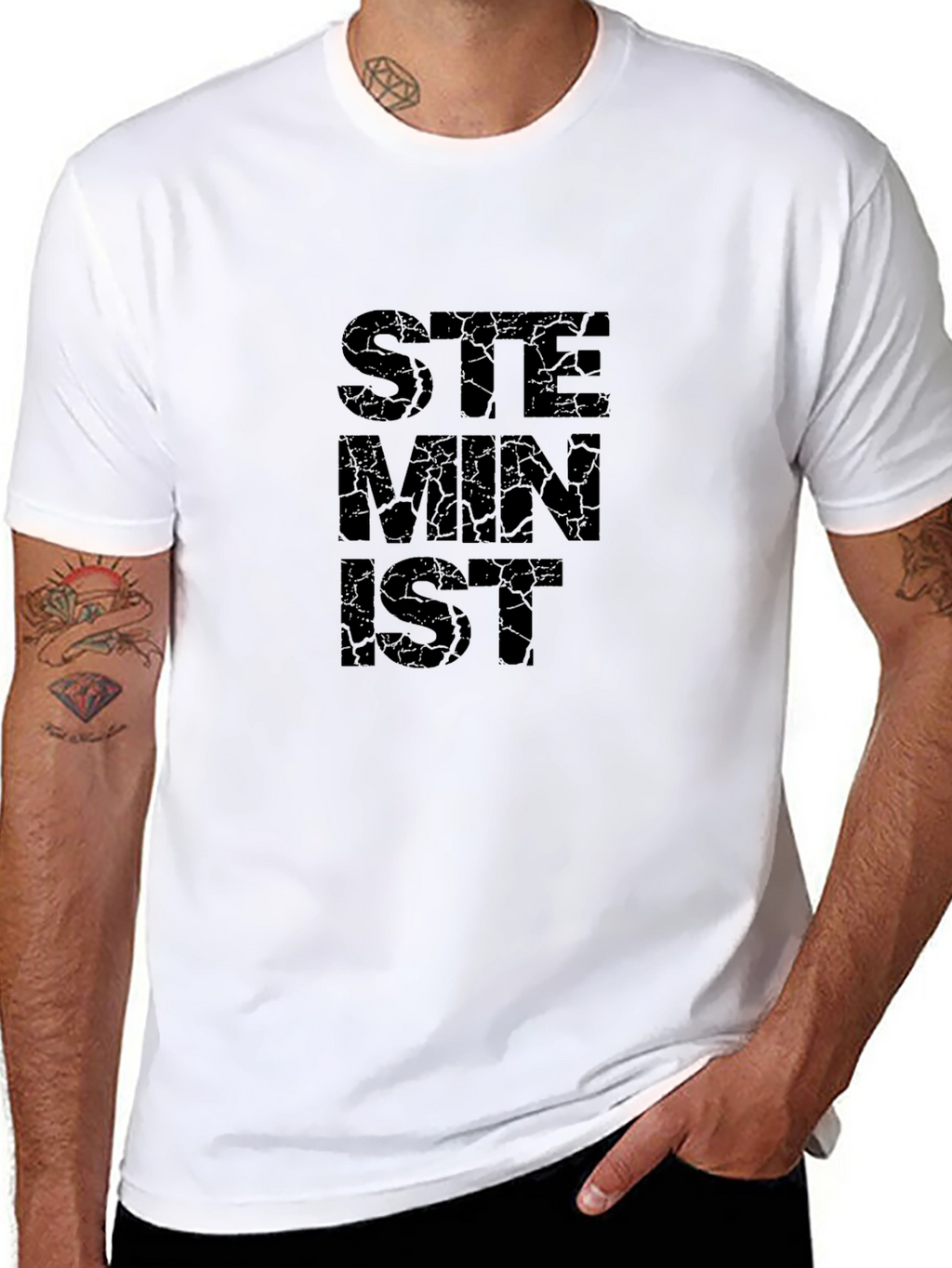 STEMinist Graphic Tee - Empowering Black T-Shirt