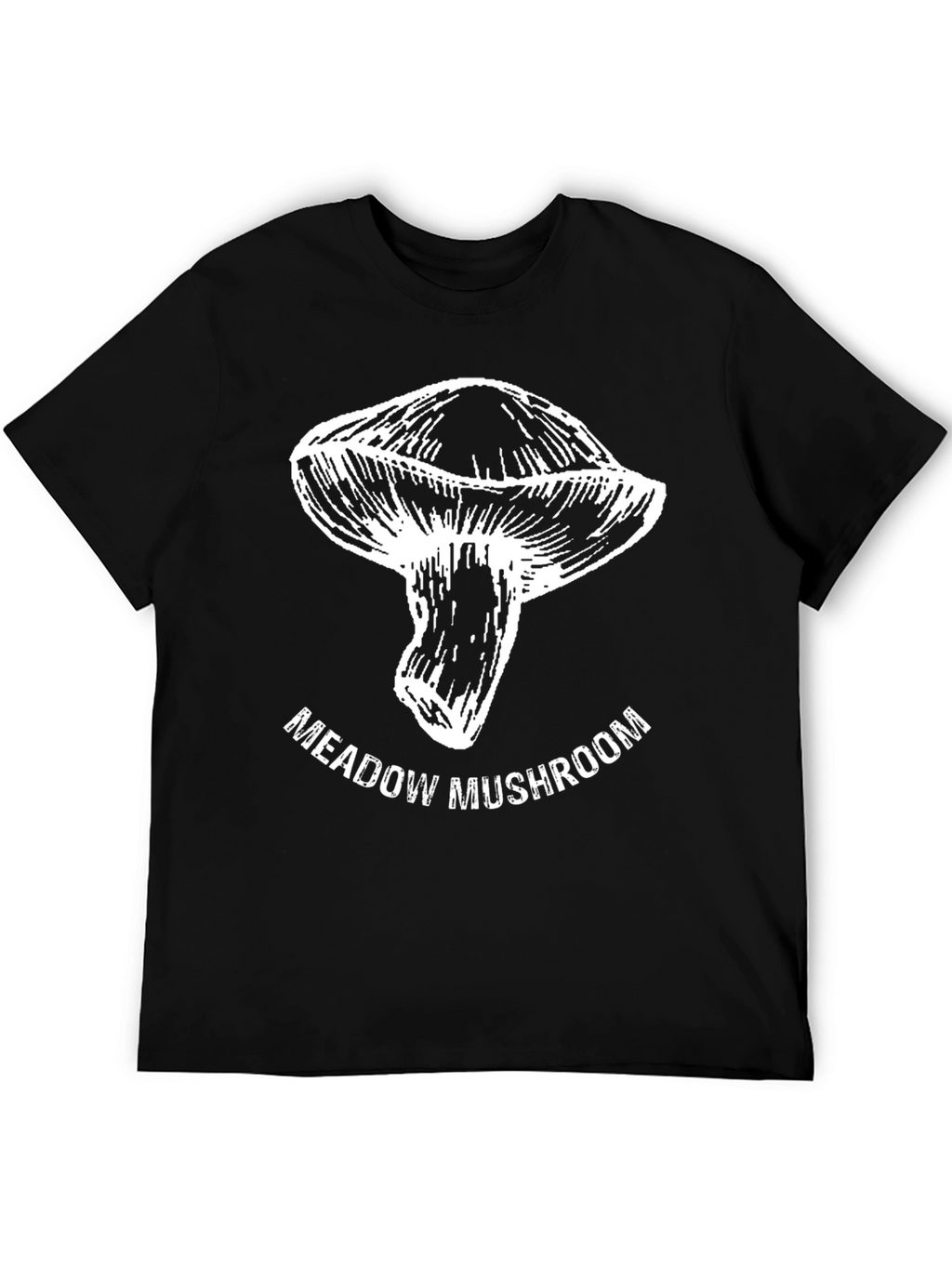 Meadow Mushroom Graphic Tee - Unisex Black T-Shirt