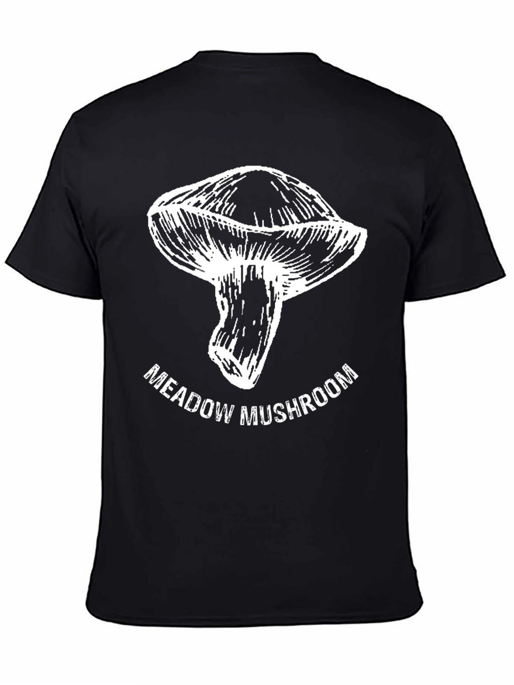 Meadow Mushroom Graphic Tee - Unisex Black T-Shirt