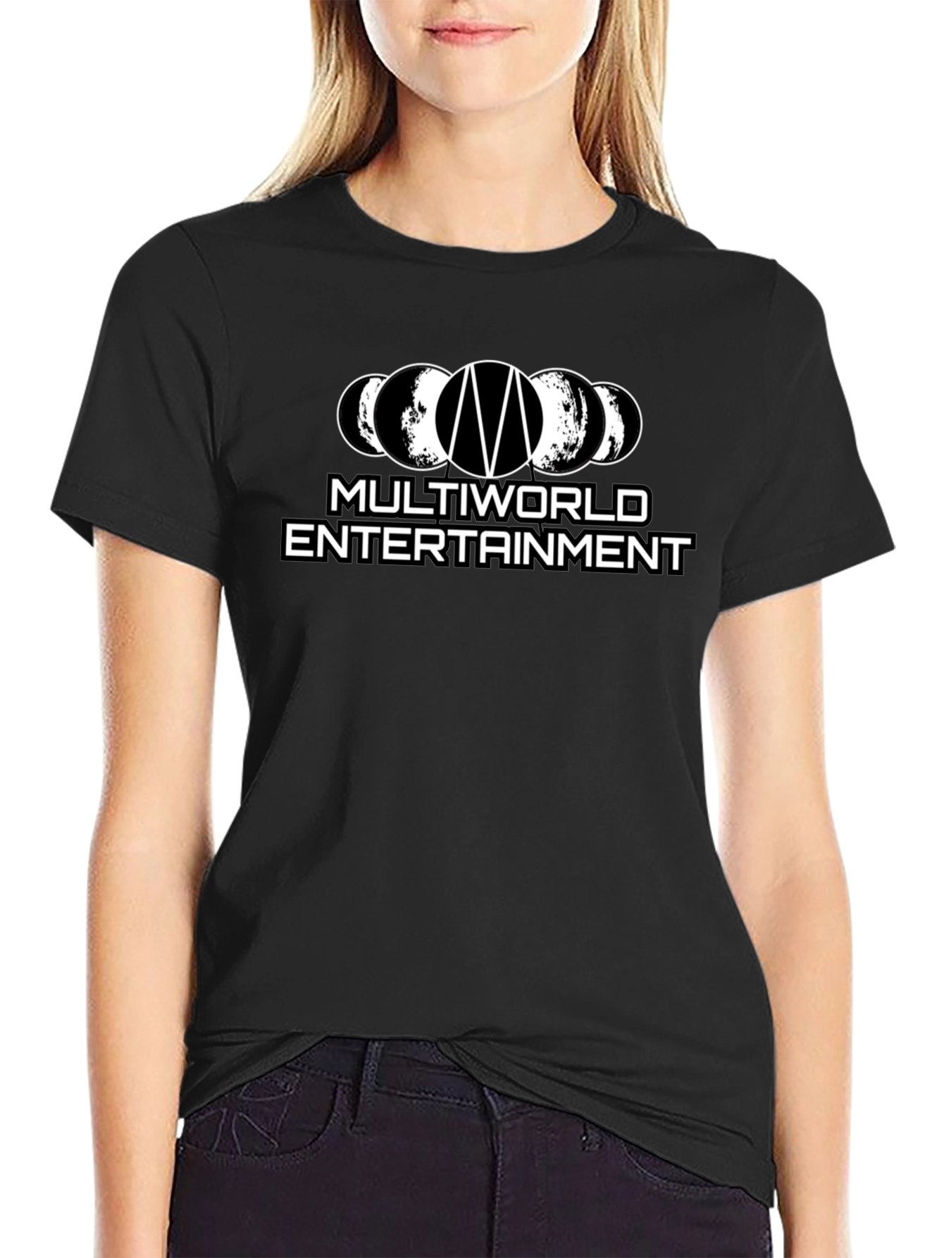 Multiverse Entertainment Black Graphic Tee