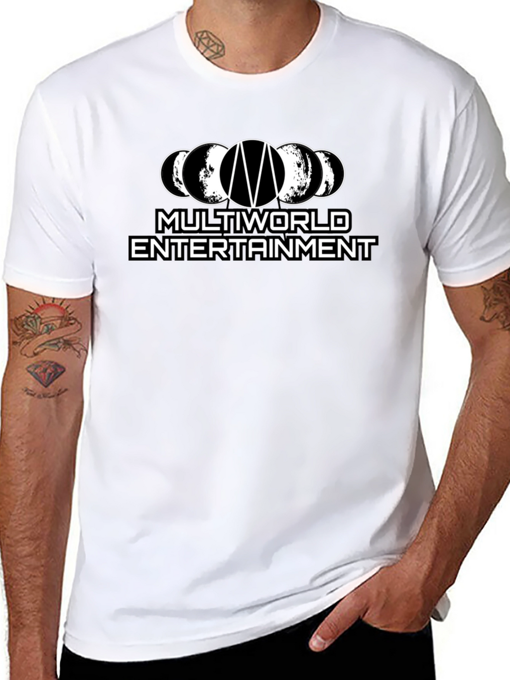 Multiverse Entertainment Black Graphic Tee