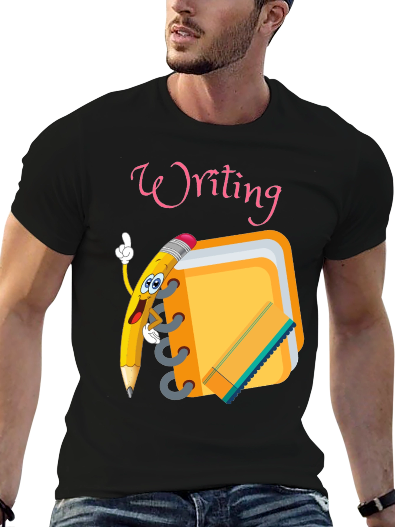 Writing Theme Graphic Tee