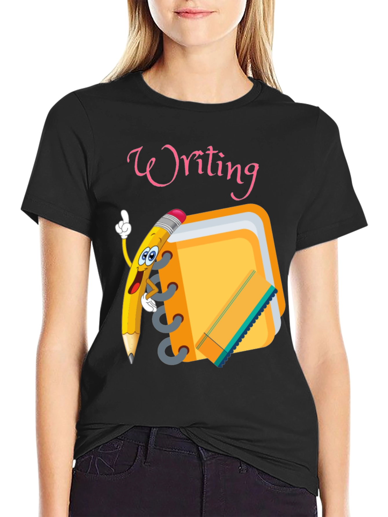 Writing Theme Graphic Tee
