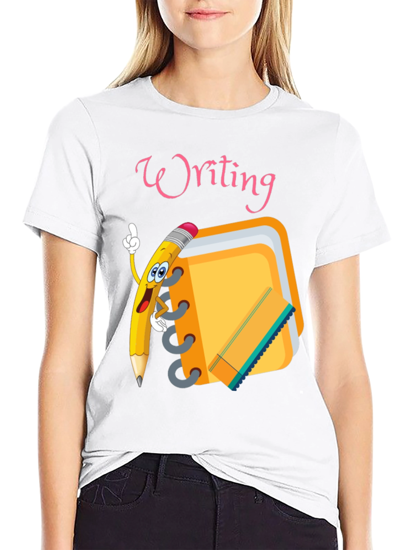 Writing Theme Graphic Tee