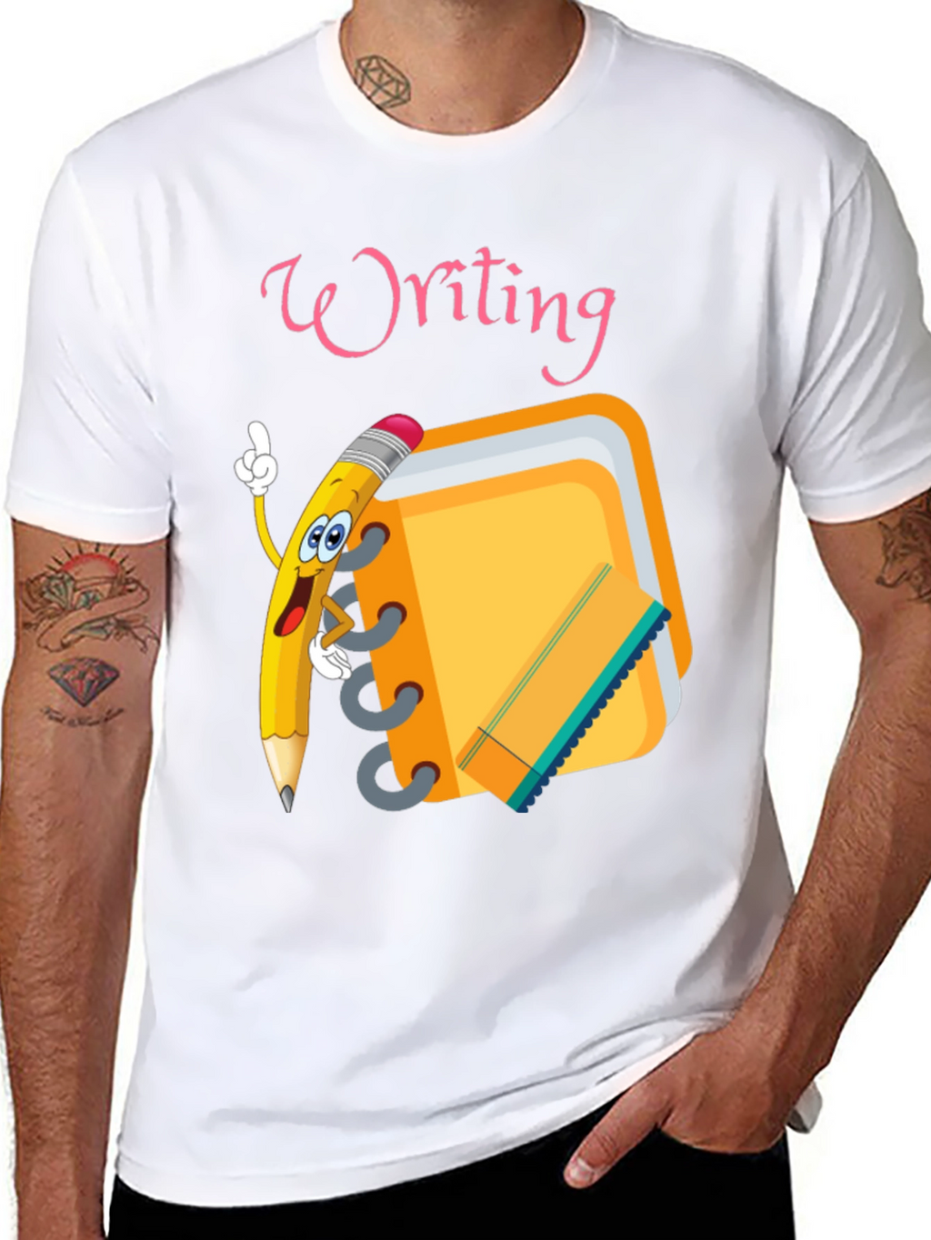 Writing Theme Graphic Tee