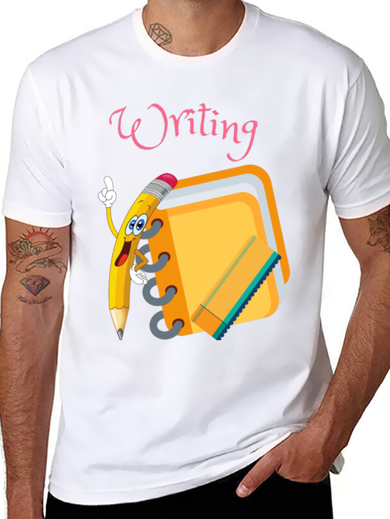 Writing Theme Graphic Tee