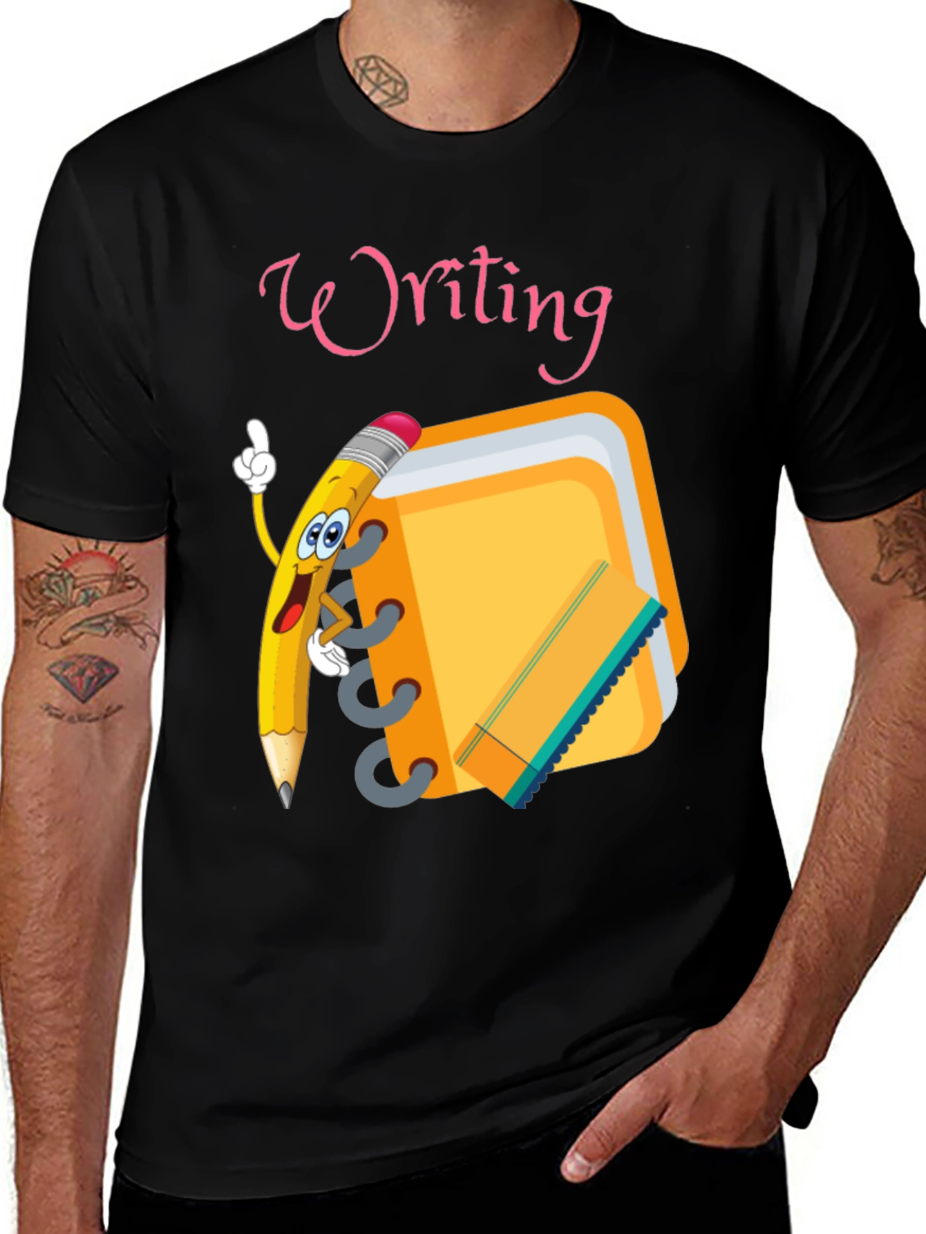 Writing Theme Graphic Tee