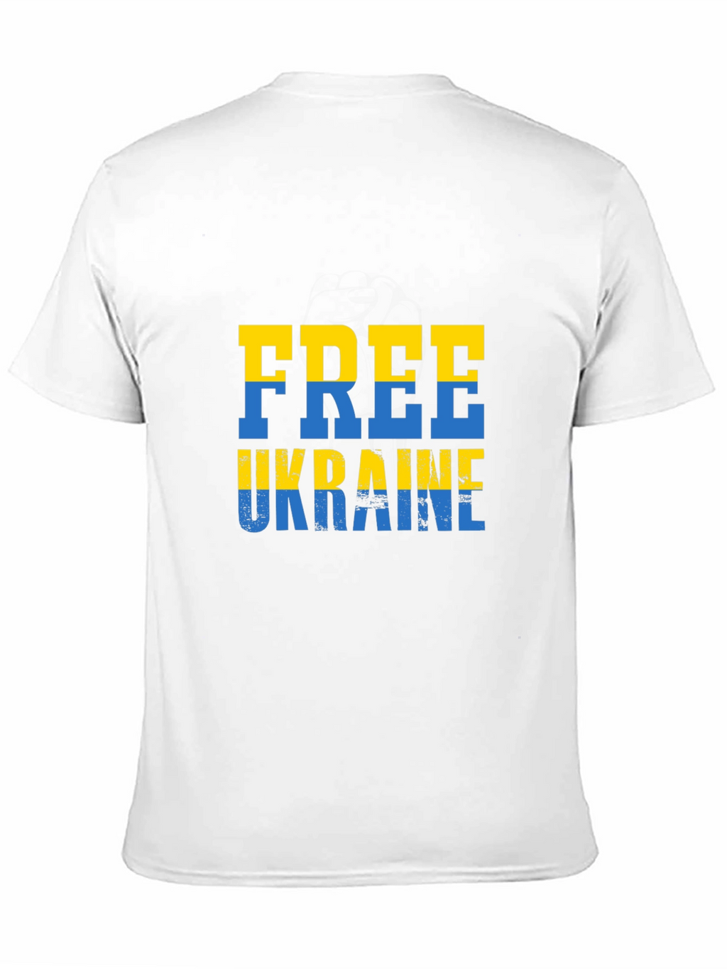 Free Ukraine Tee - Black Cotton Support T-Shirt