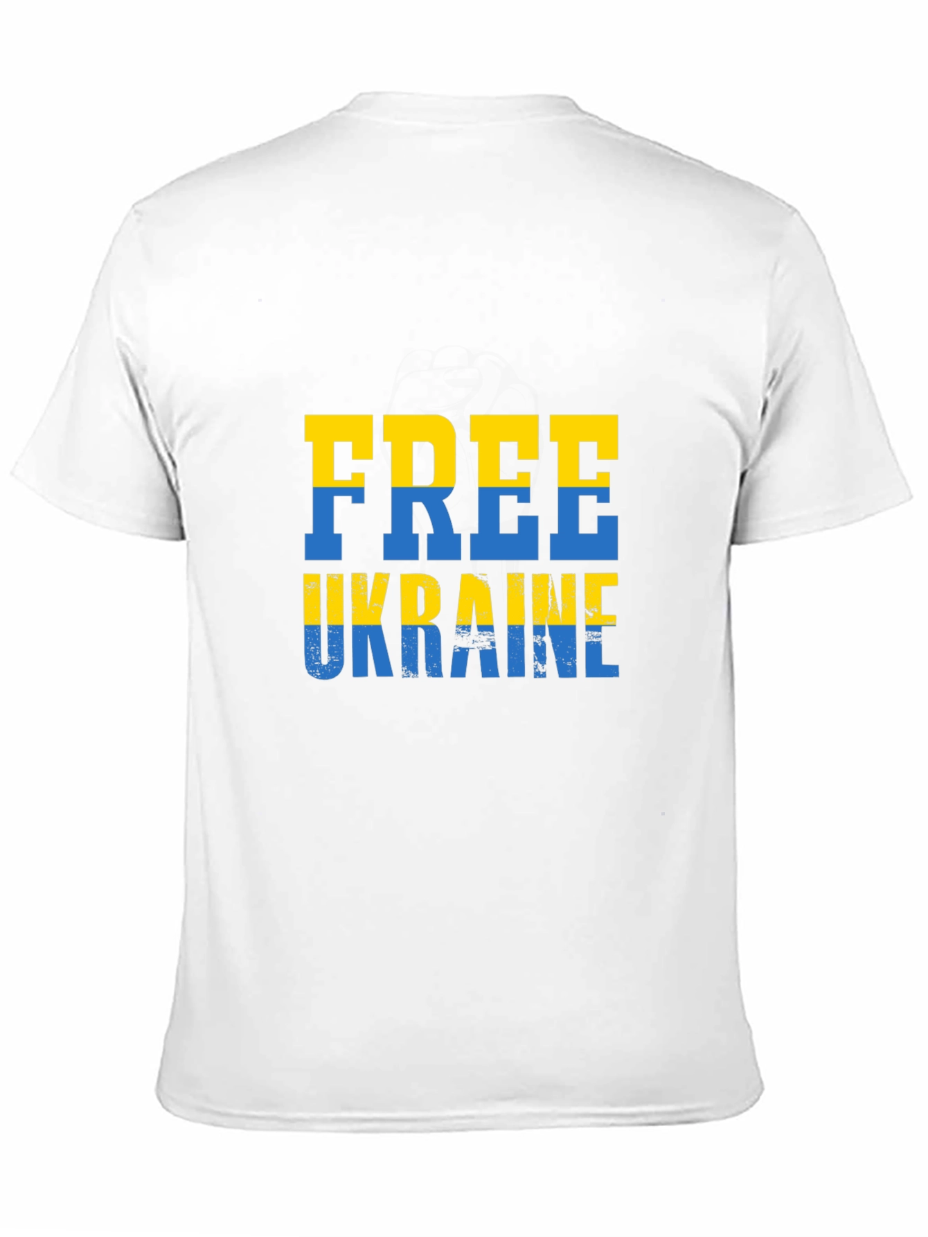 Free Ukraine Tee - Black Cotton Support T-Shirt