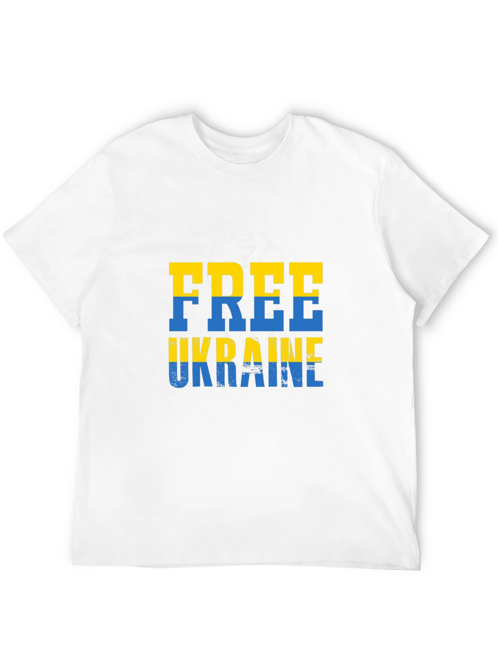 Free Ukraine Tee - Black Cotton Support T-Shirt