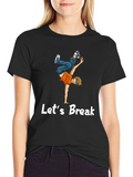 Lets Break Dance T-Shirt Black Tee