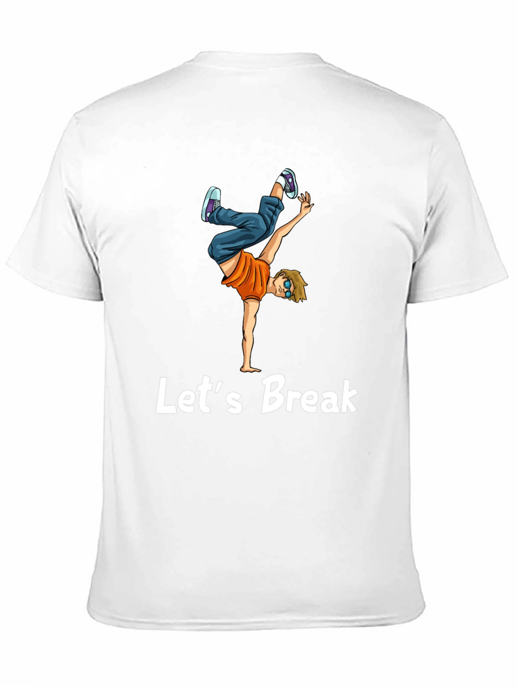 Lets Break Dance T-Shirt Black Tee