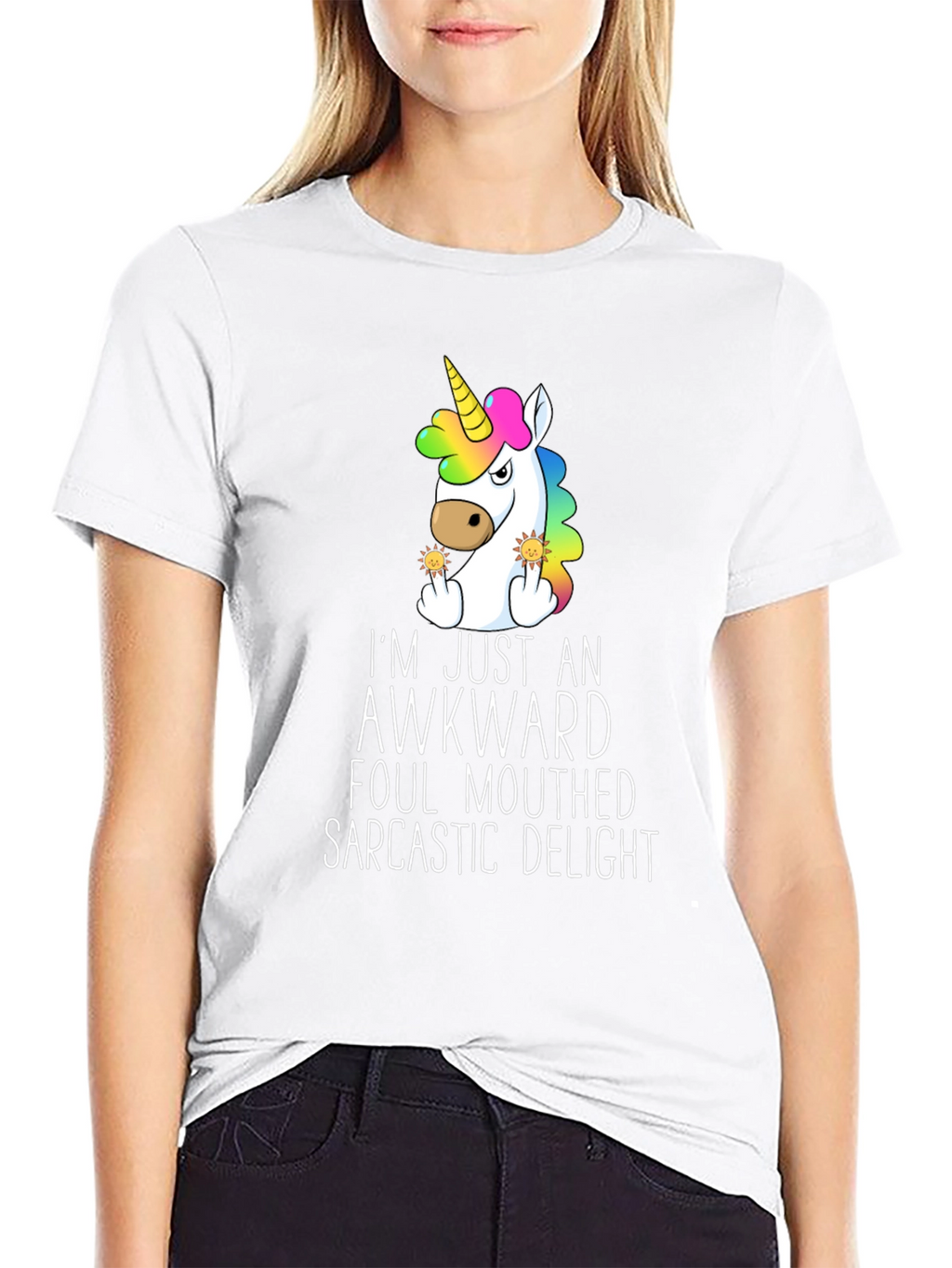 Awkward Unicorn Graphic Tee