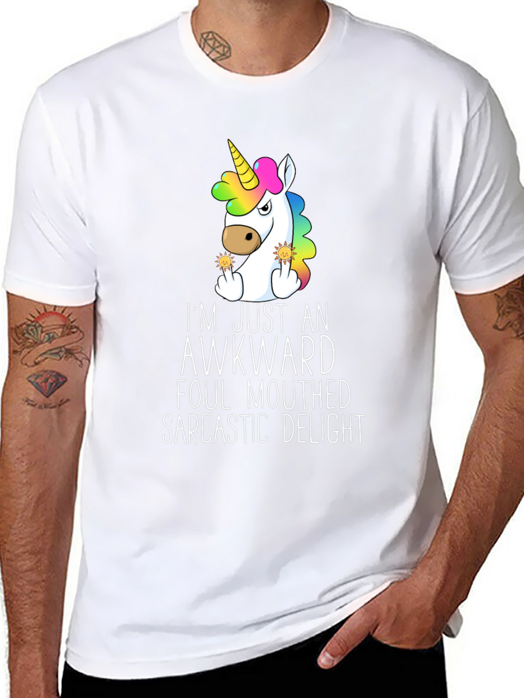 Awkward Unicorn Graphic Tee