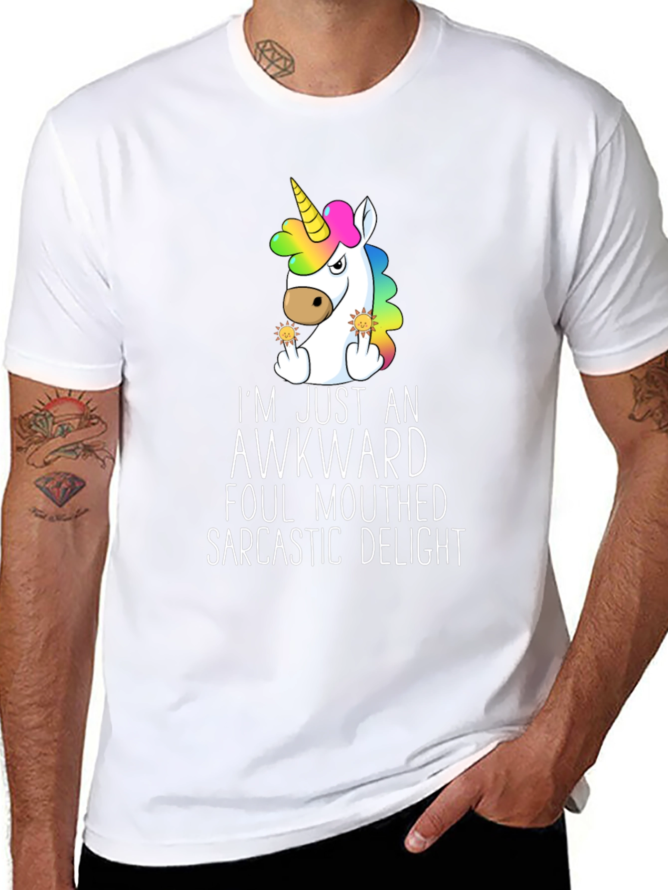 Awkward Unicorn Graphic Tee