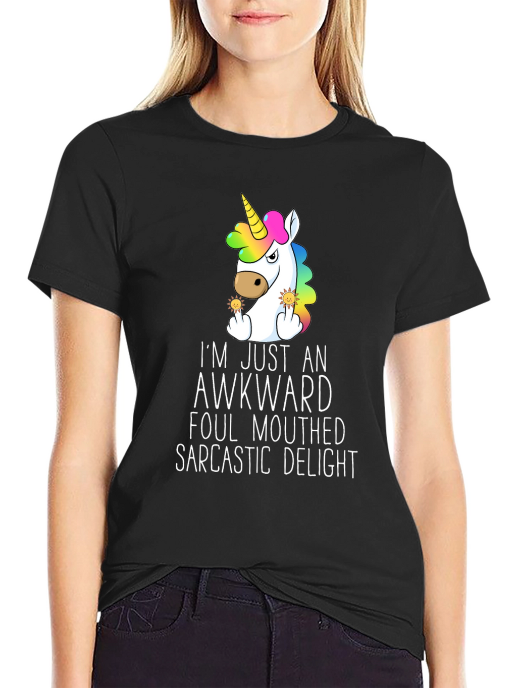 Awkward Unicorn Graphic Tee