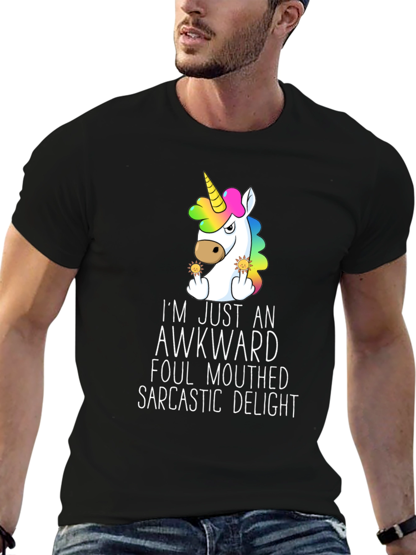 Awkward Unicorn Graphic Tee