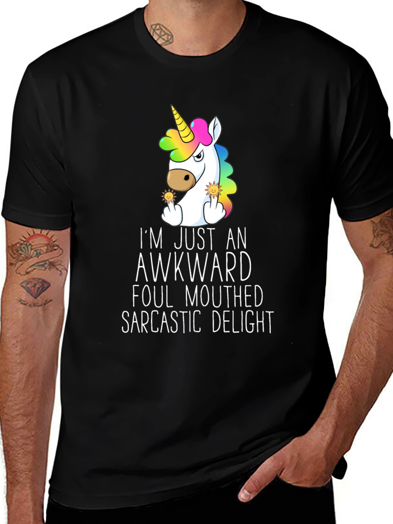 Awkward Unicorn Graphic Tee