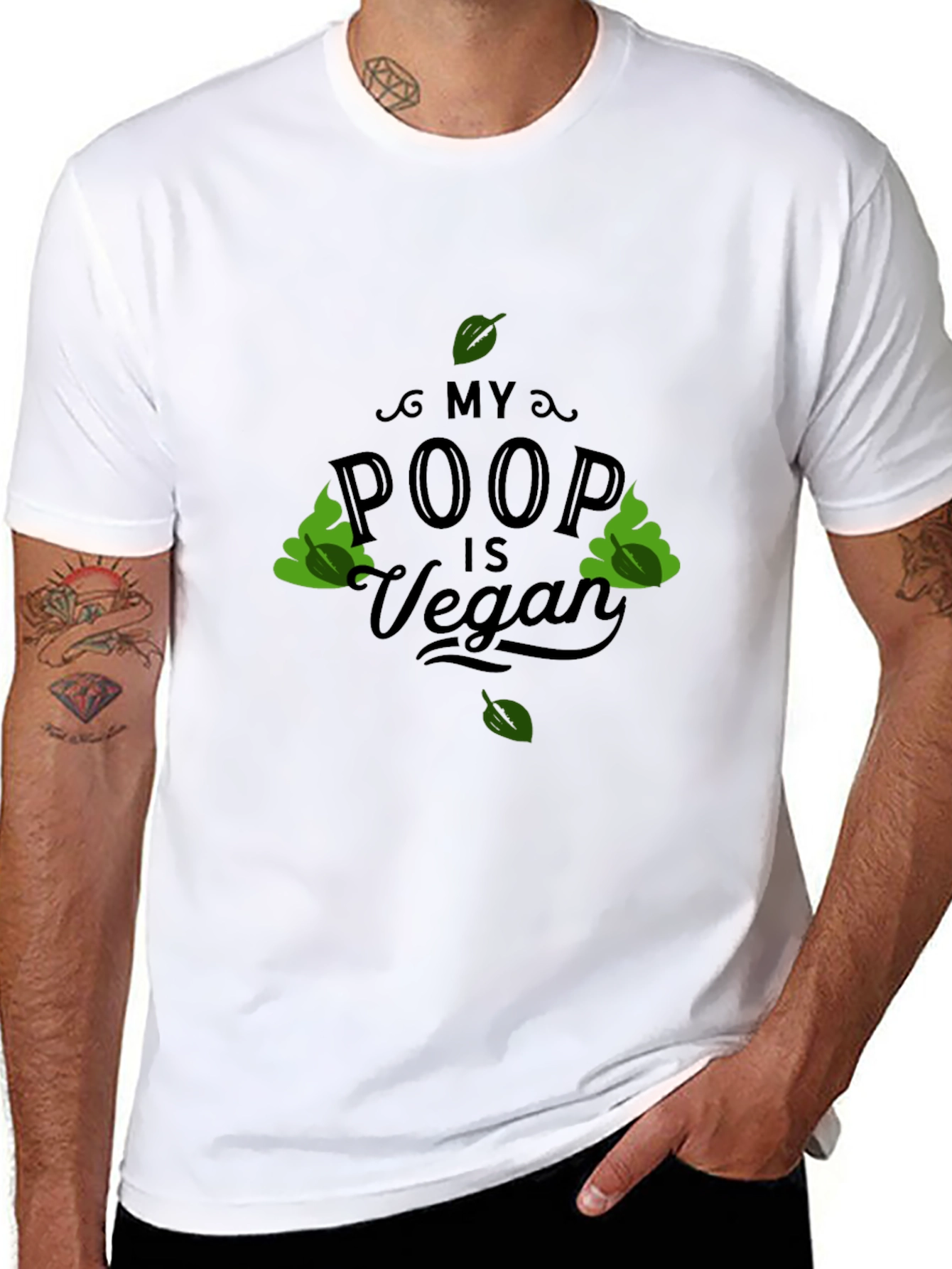 My Poop Is Vegan Black T-Shirt