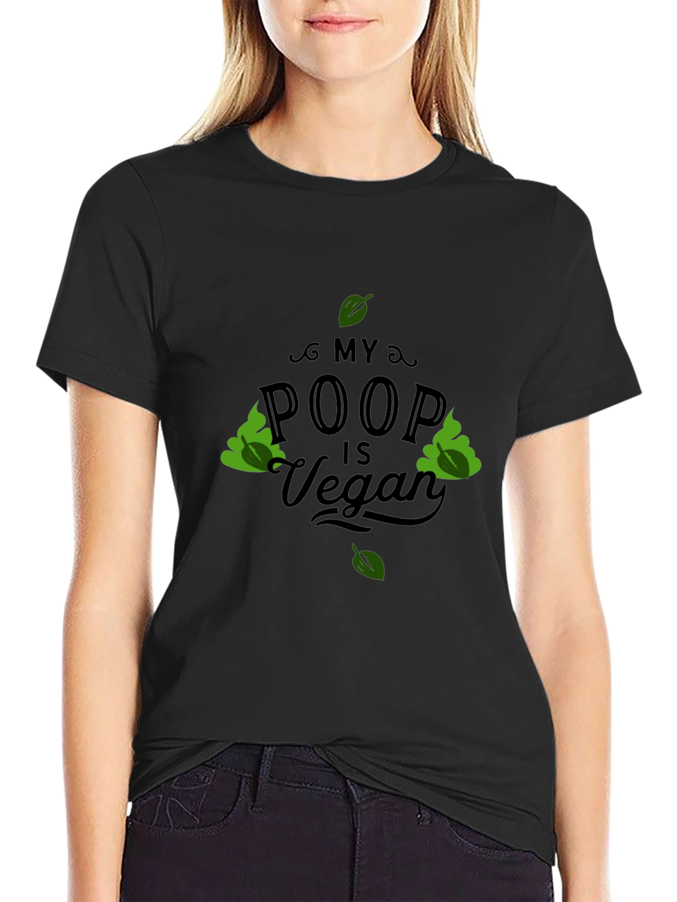 My Poop Is Vegan Black T-Shirt