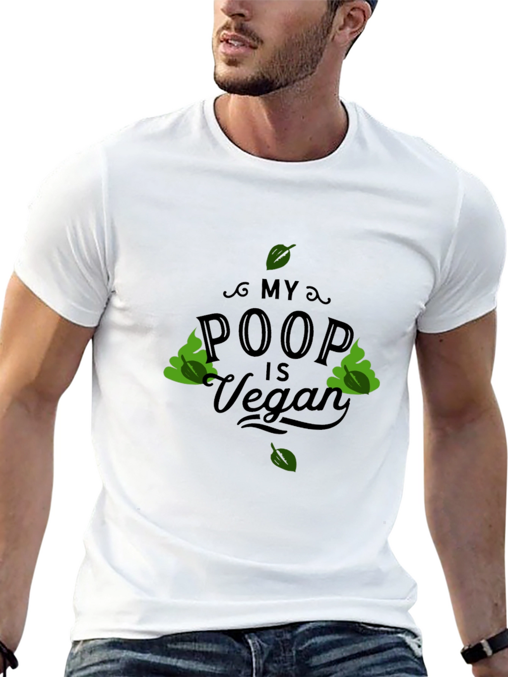 My Poop Is Vegan Black T-Shirt