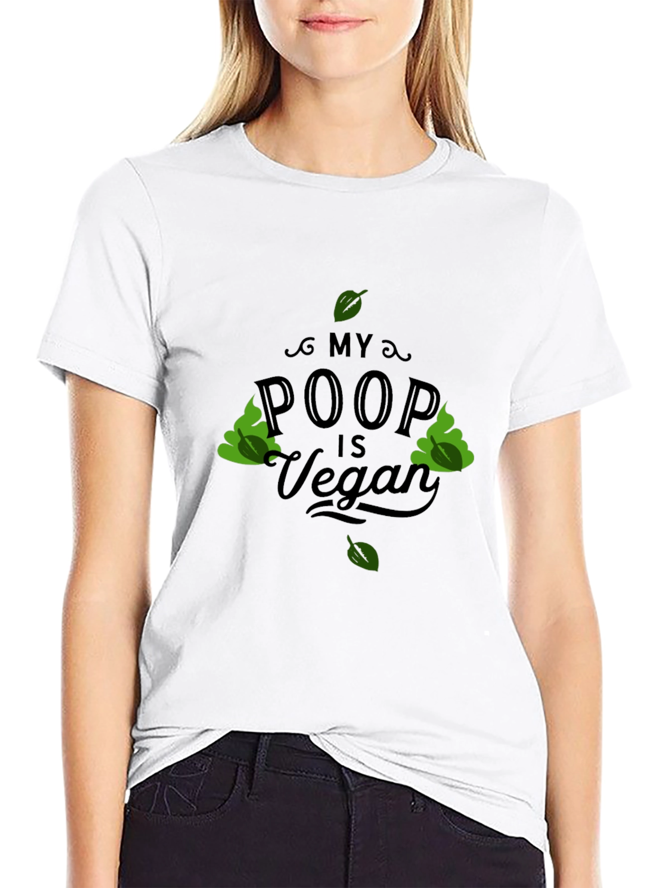 My Poop Is Vegan Black T-Shirt