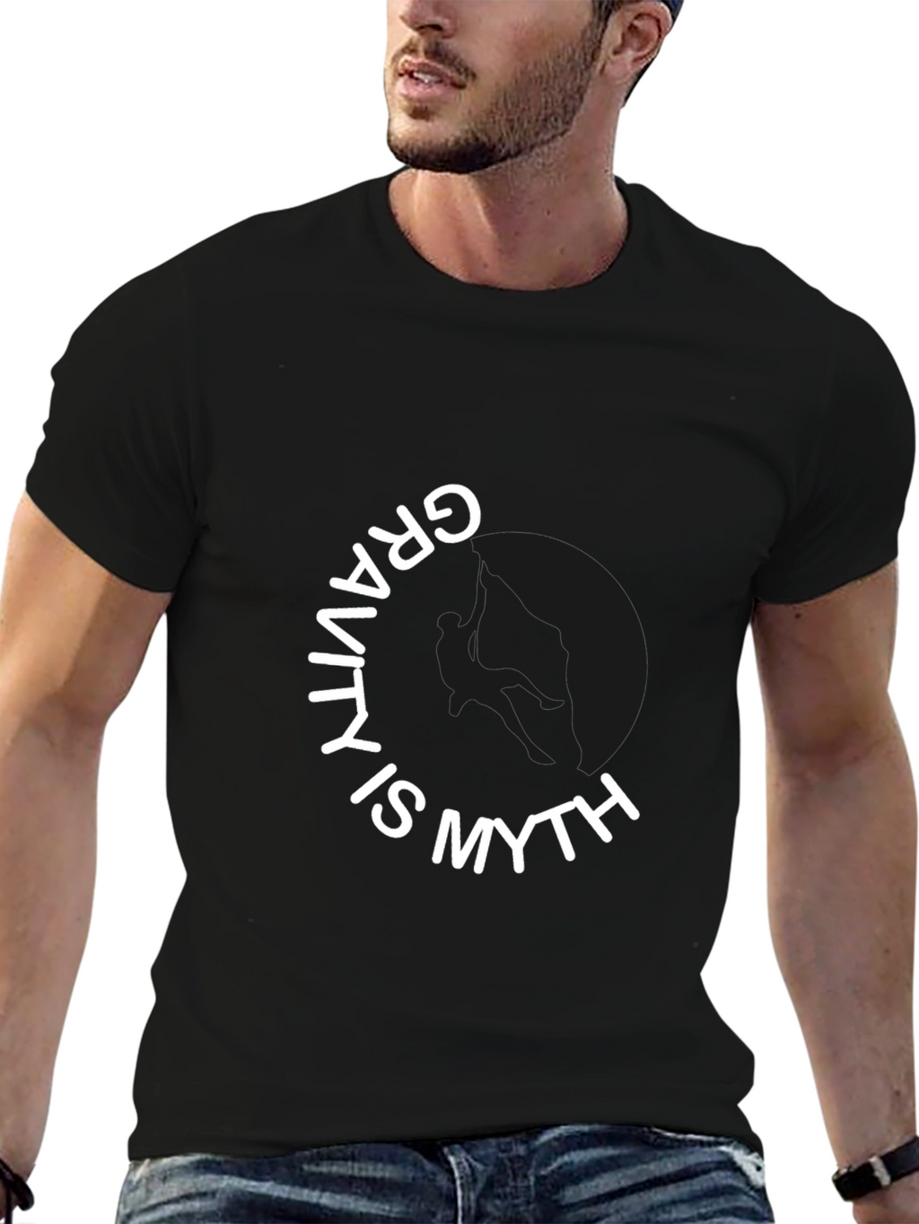 Gravity is Myth Black T-Shirt