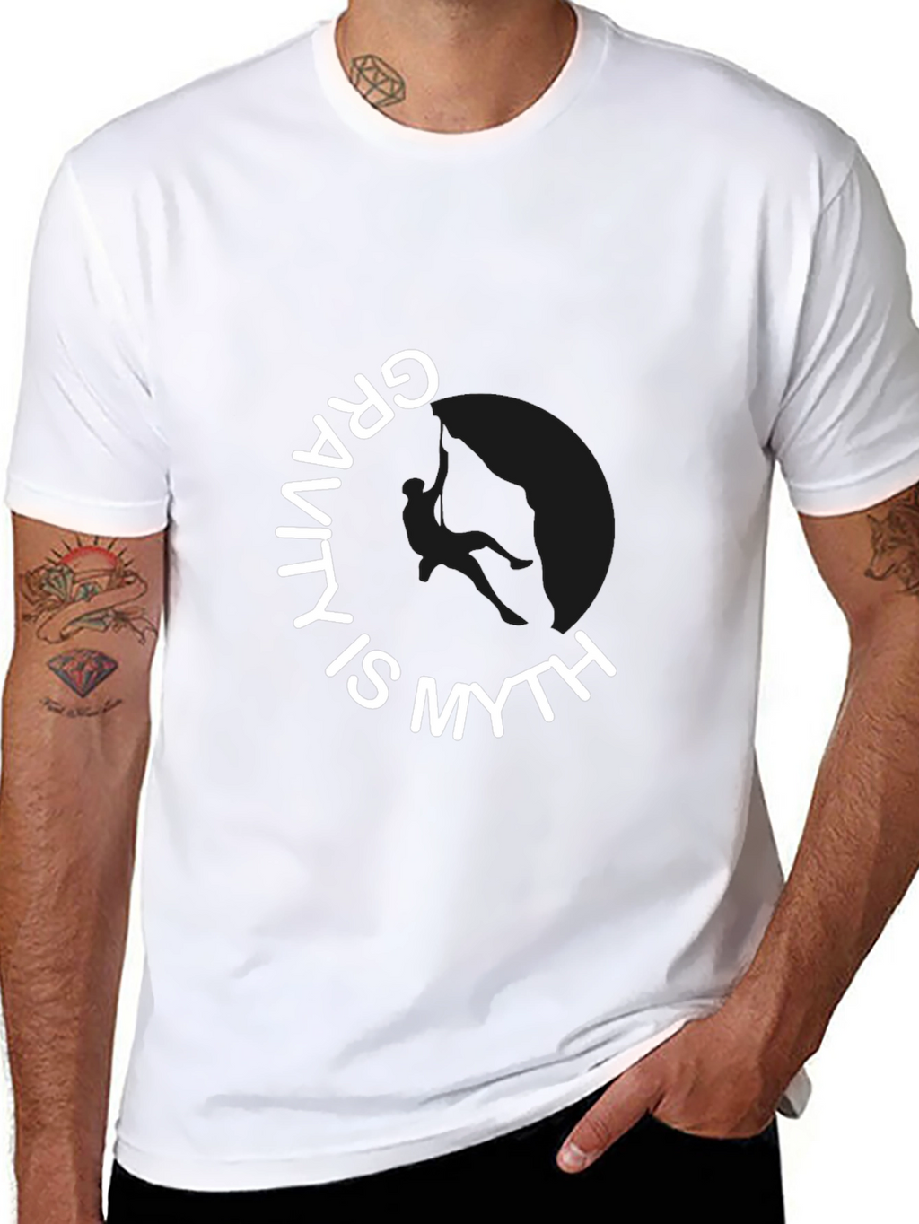 Gravity is Myth Black T-Shirt