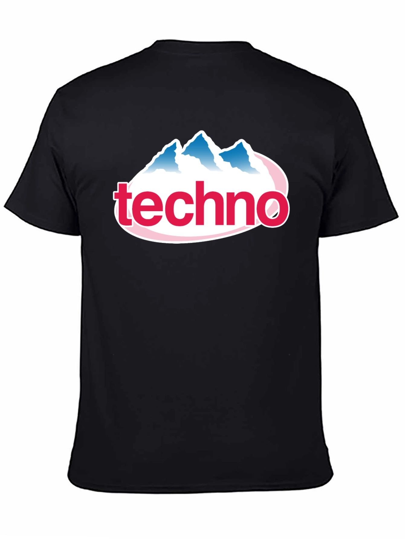 Techno Mountain Graphic Tee - Black