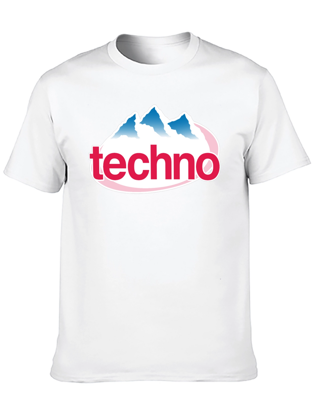 Techno Mountain Graphic Tee - Black