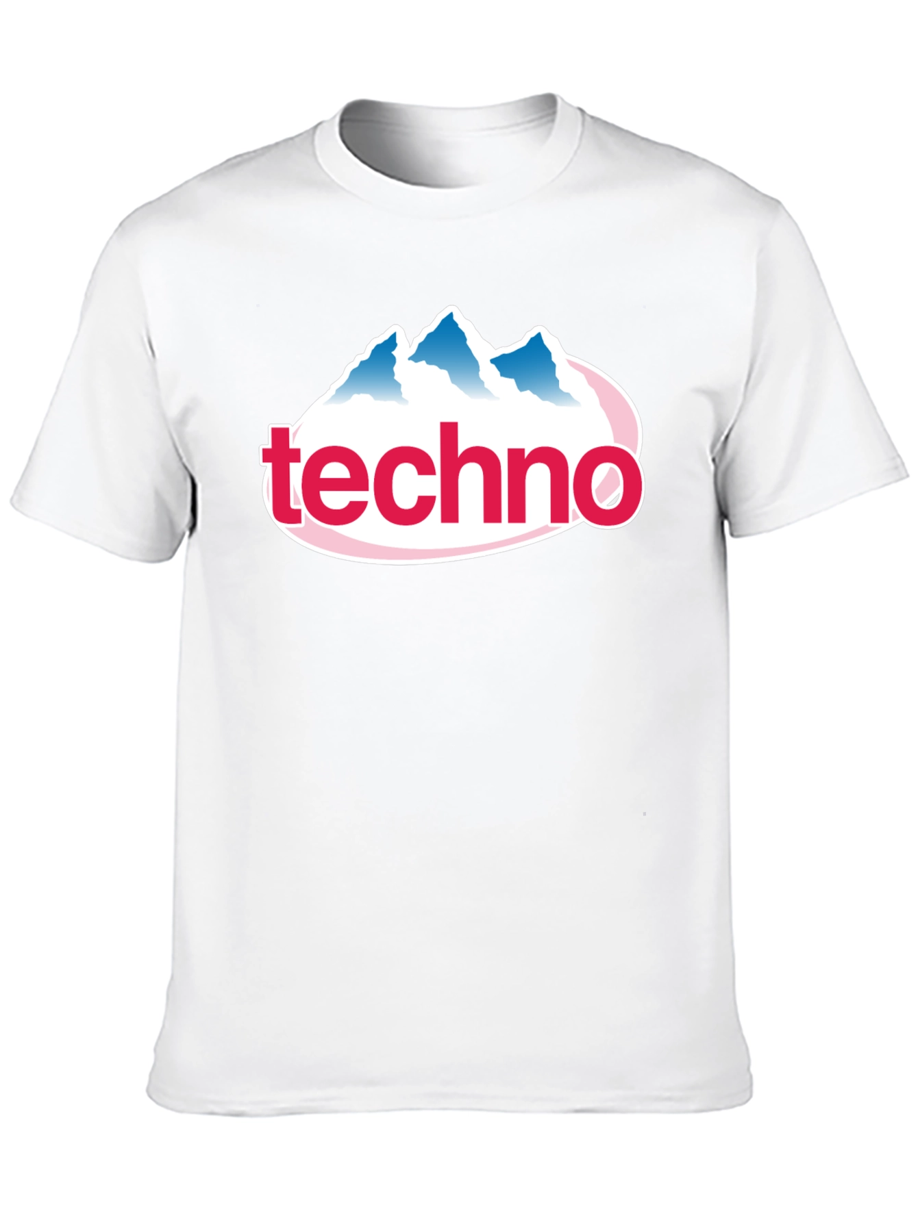 Techno Mountain Graphic Tee - Black