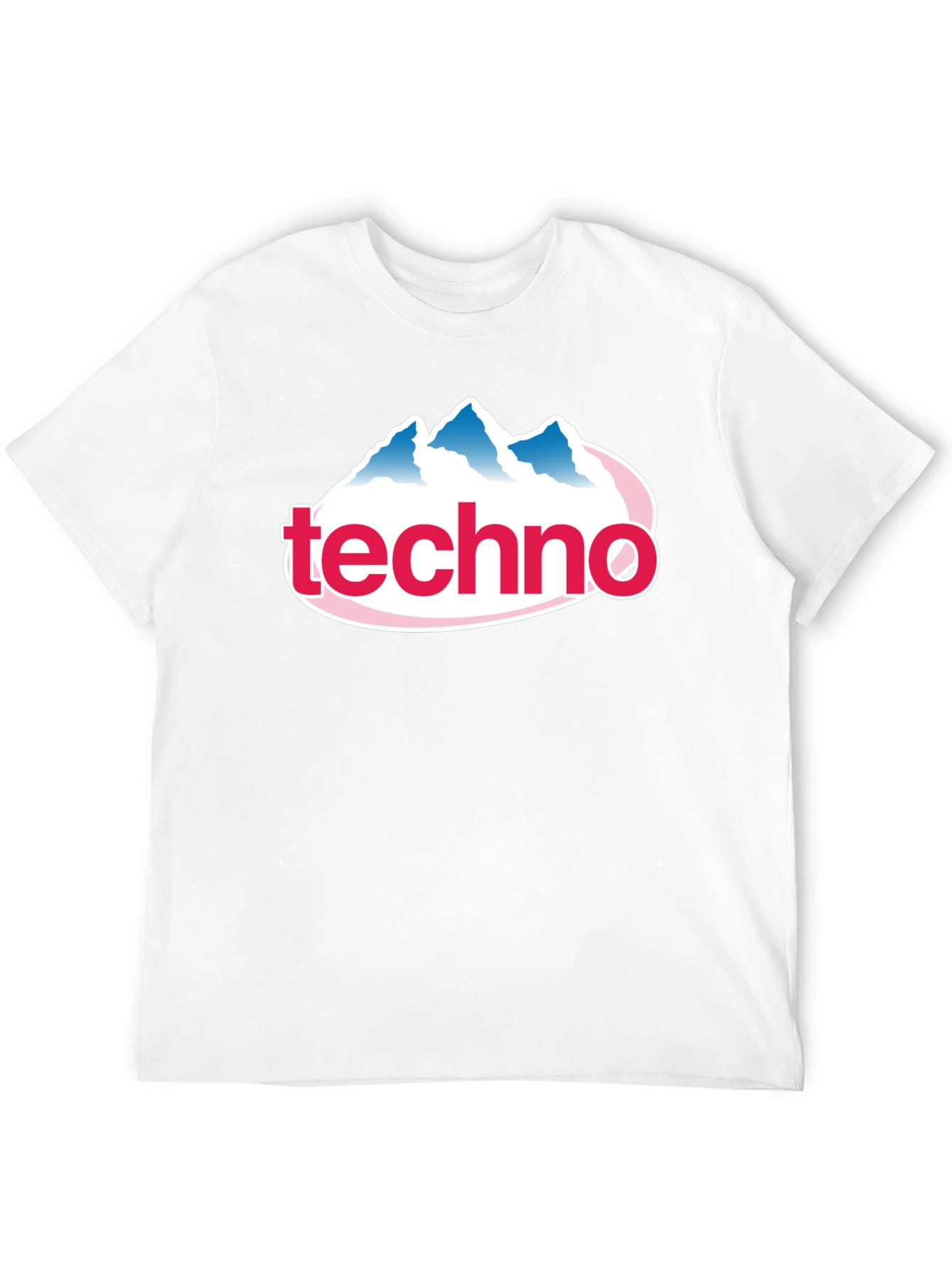 Techno Mountain Graphic Tee - Black