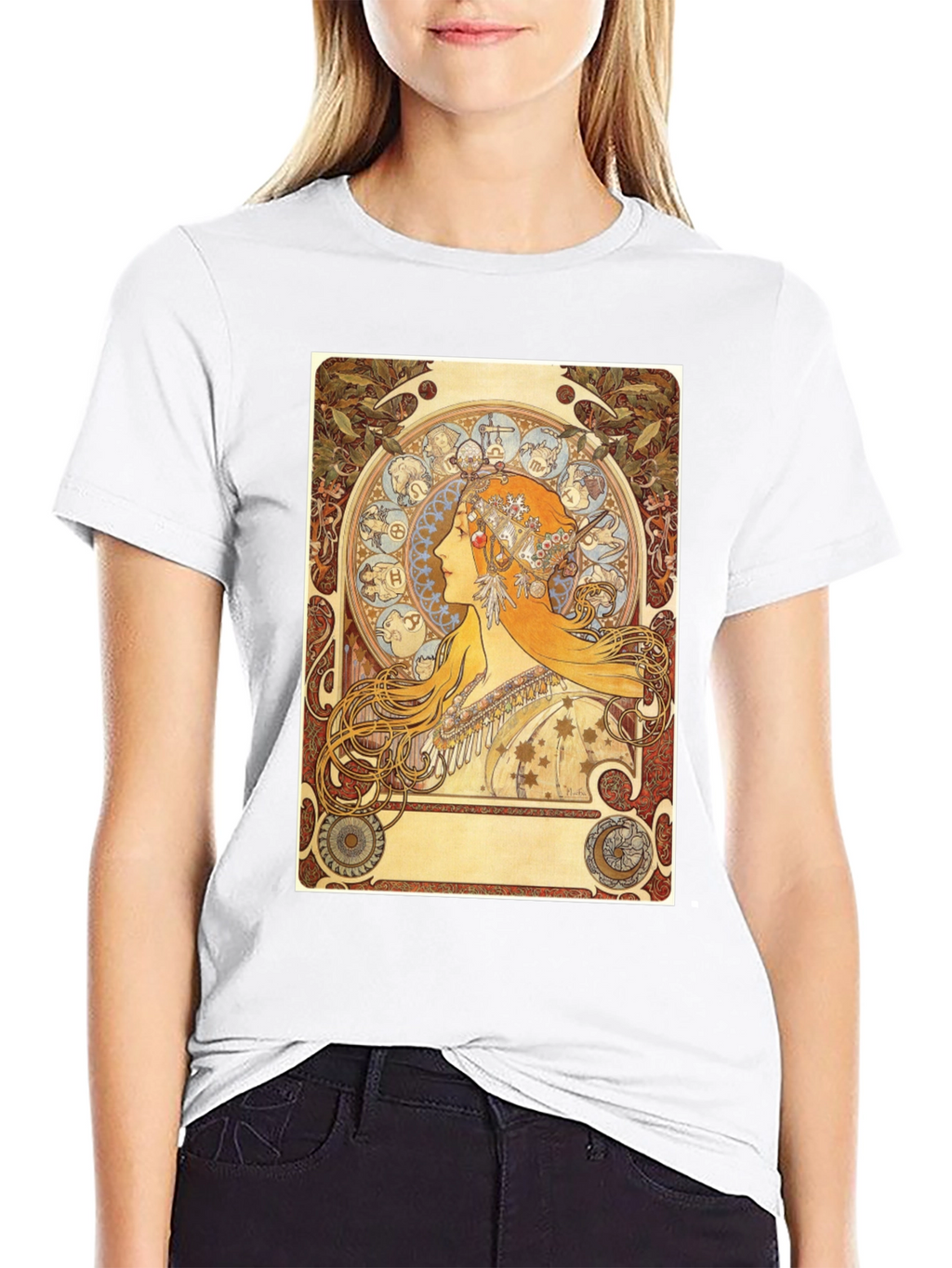 Zodiac Art Nouveau Graphic T-Shirt