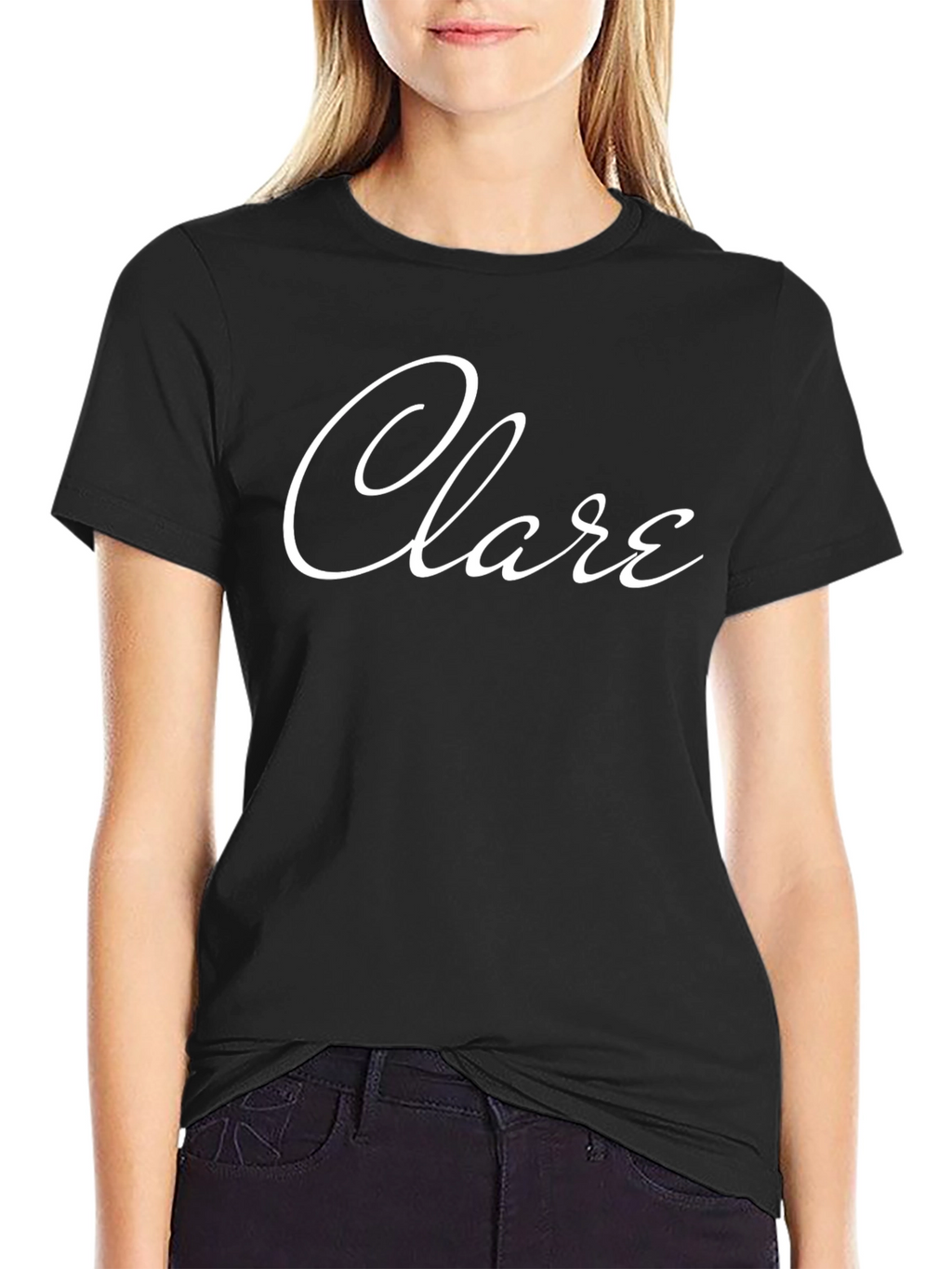 Clare Name T-Shirt - Stylish Black Tee