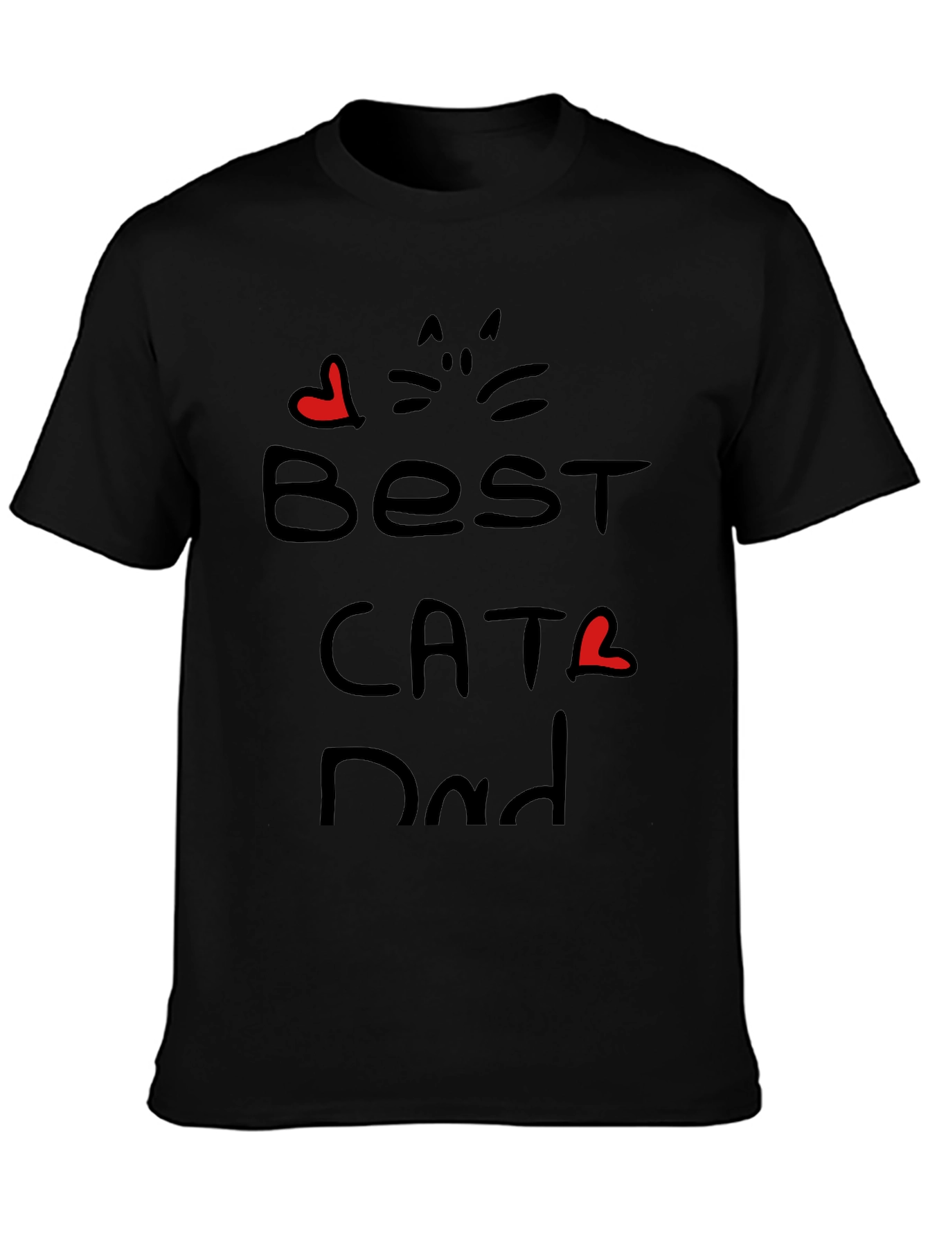 Best Cat Dad Graphic T-Shirt