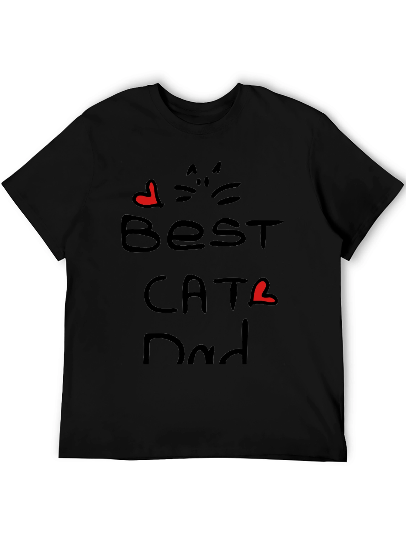 Best Cat Dad Graphic T-Shirt