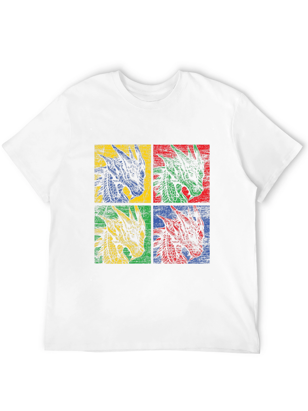 Dragon Head T-Shirt - Pop Art Graphic Tee