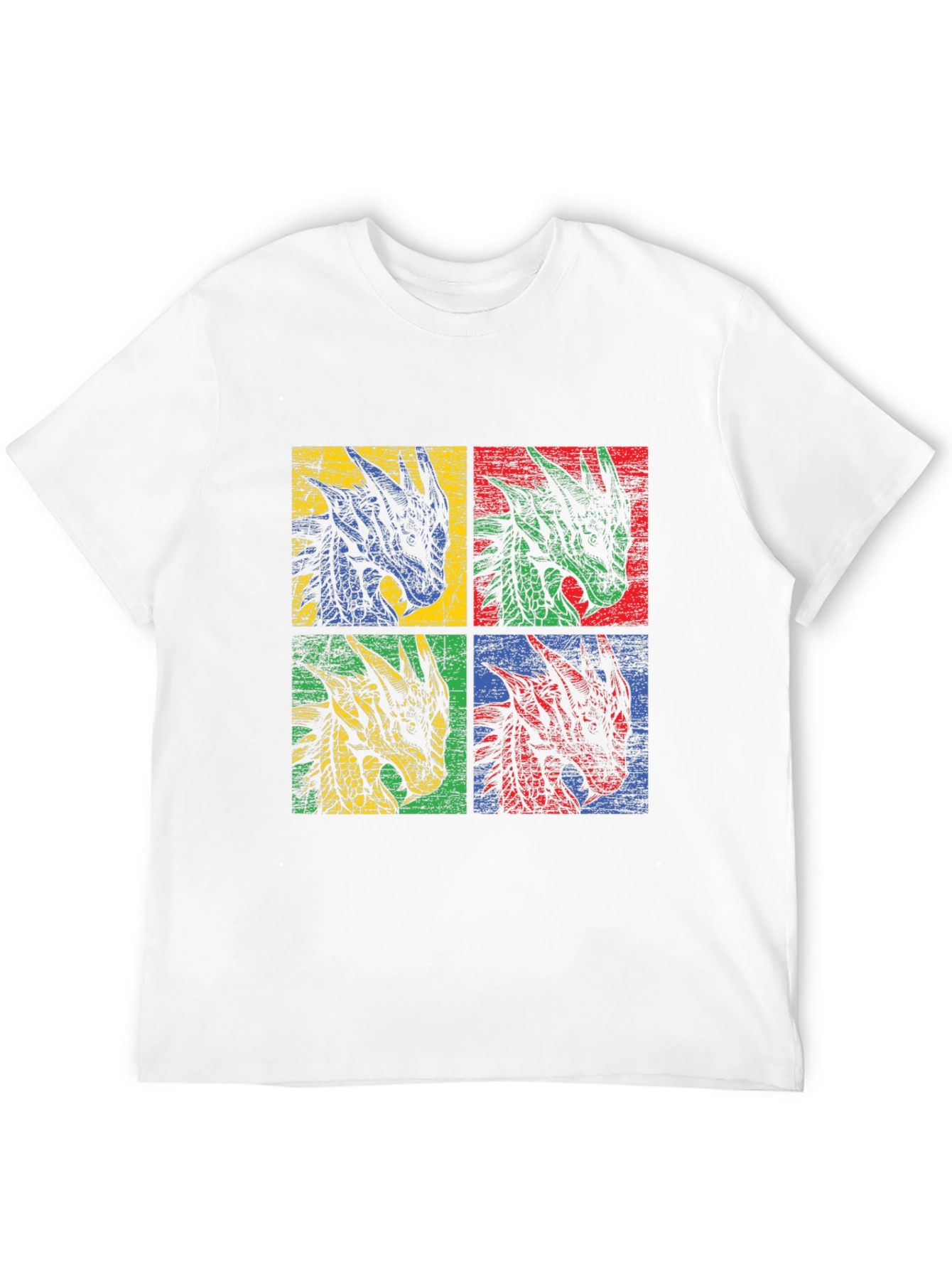 Dragon Head T-Shirt - Pop Art Graphic Tee
