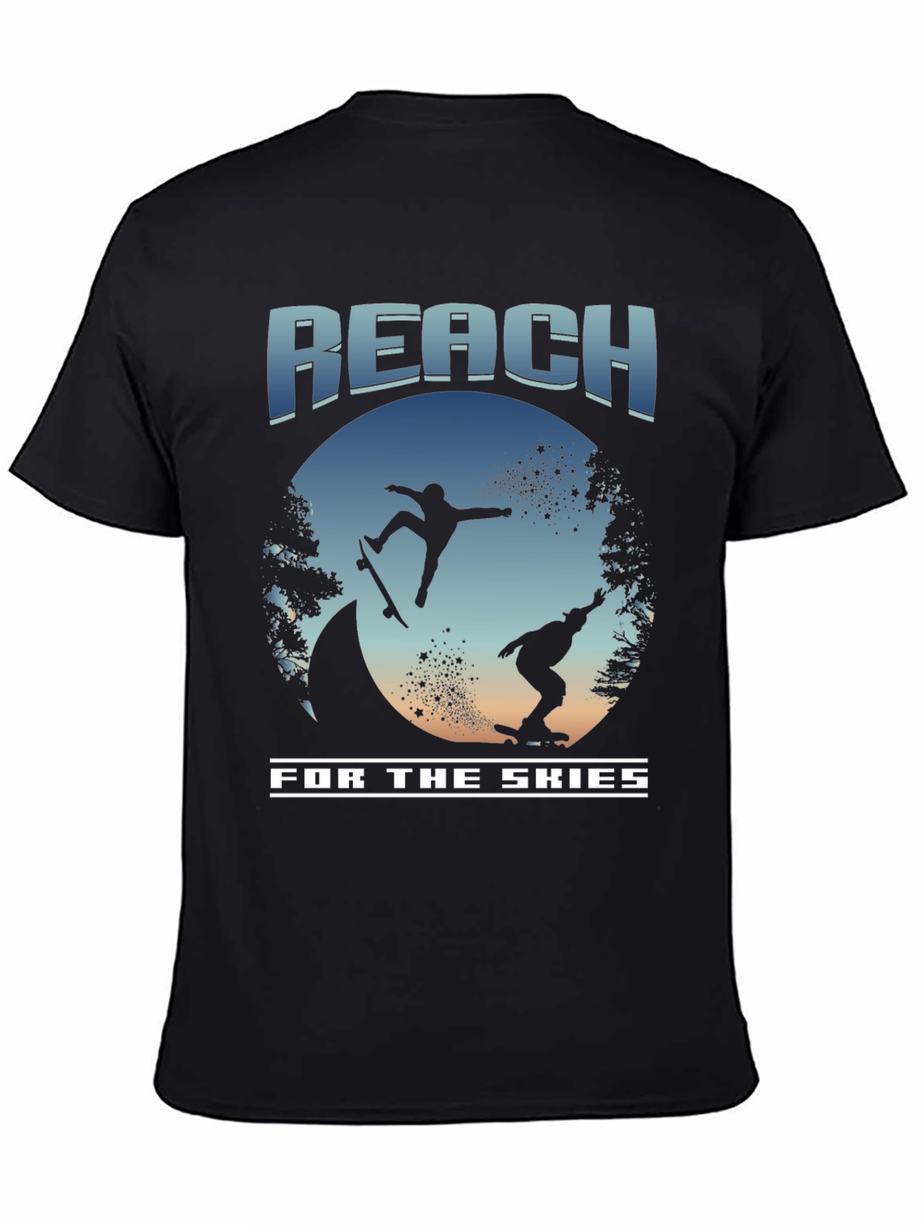 Reach for the Skies Skateboard T-Shirt