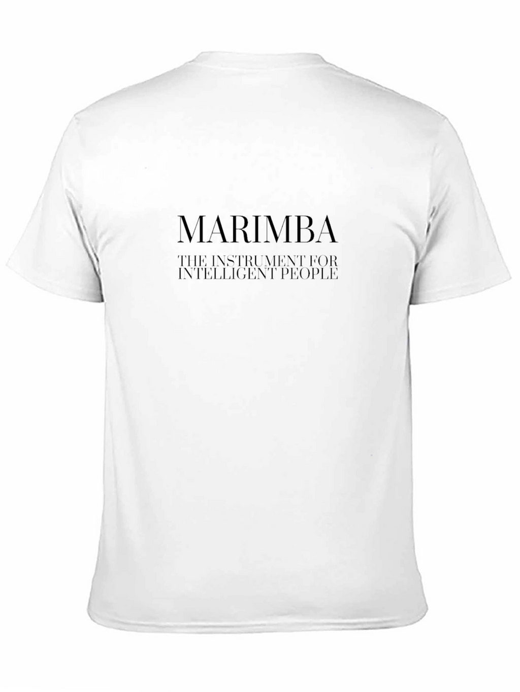 Marimba Intelligent People Black T-Shirt