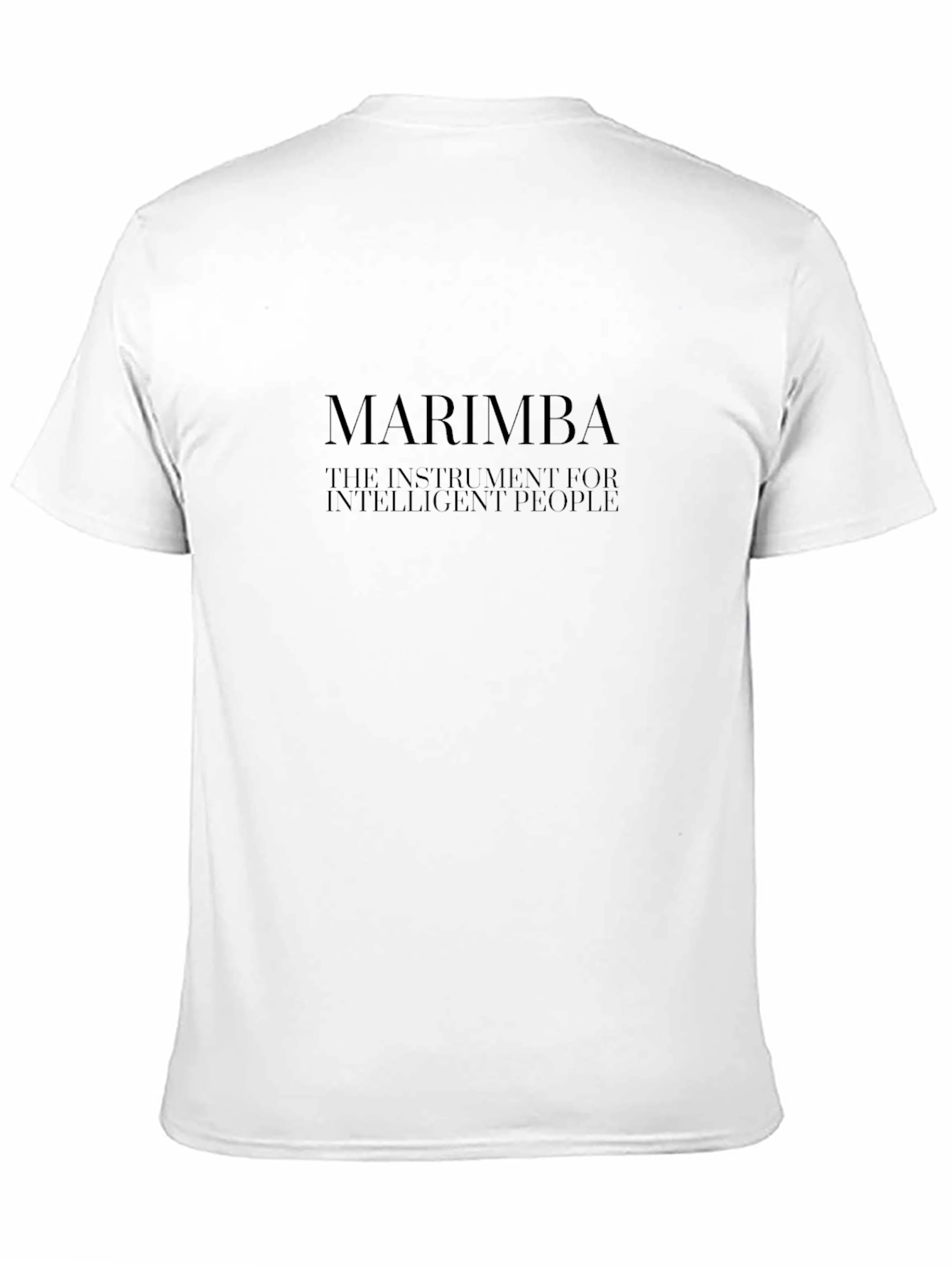 Marimba Intelligent People Black T-Shirt